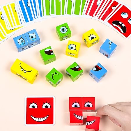 Wooden Puzzle Matching Game Puzzle Games, Expression Puzzle