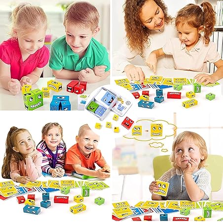 Wooden Puzzle Matching Game Puzzle Games, Expression Puzzle