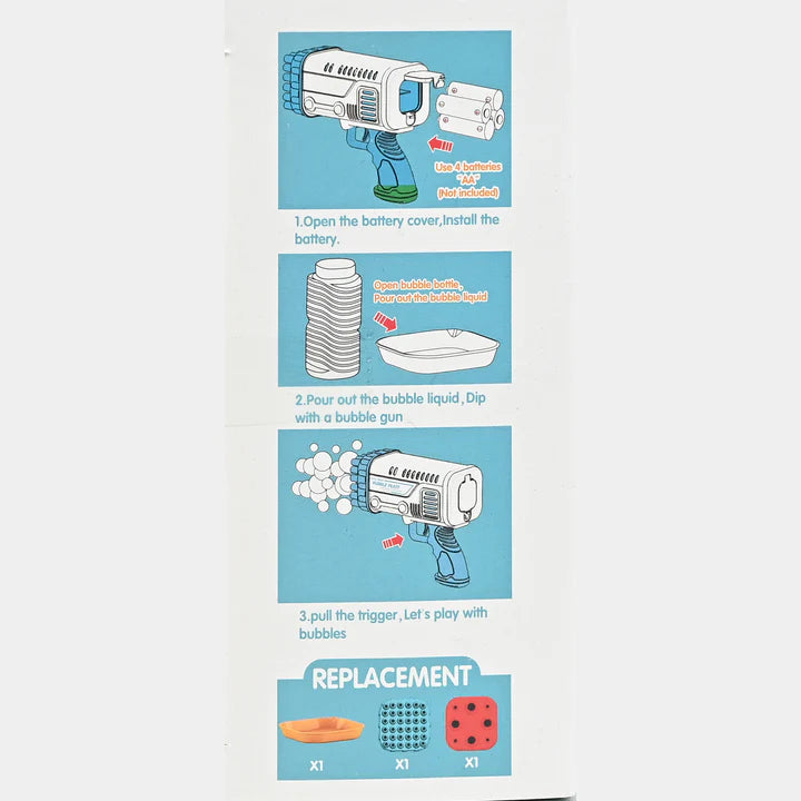 Electric Bubble Blaster Machine for Kids