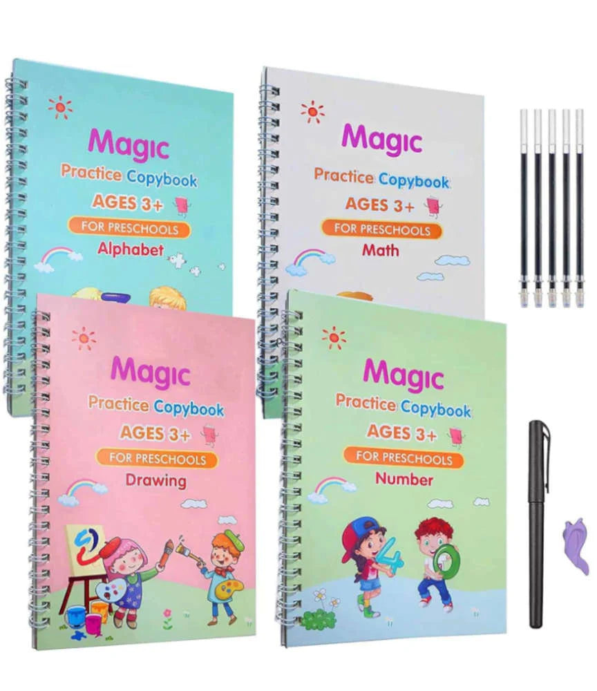 Happy Deal - 5 | Magic Practice Copybook Set for Kids (Ages 3+)