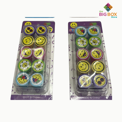 Smile Emoji Stamps  Pack of 10